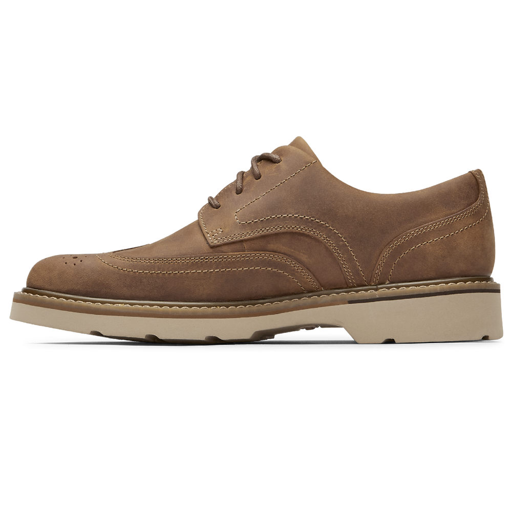 Rockport Joggesko Herre Khaki - Charlee Waterproof Wingtip - SZKA58134